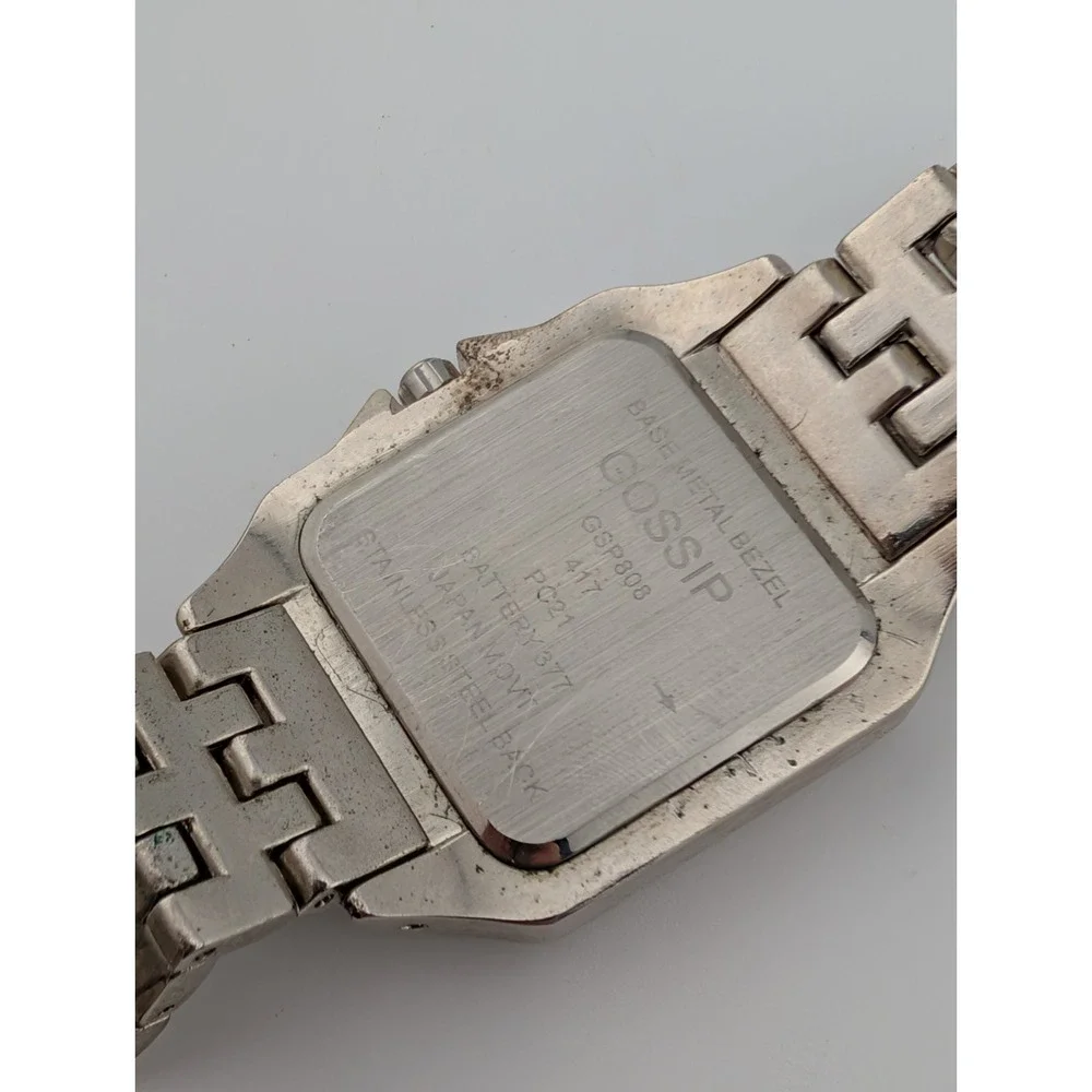 Gossip‎ Watch Women MOP Dial Rhinestones Silver 7.5